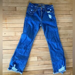 Dont Cry Milan 1633 cropped‎ high rise flare jeans